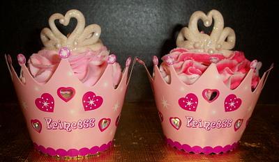 Princess Cupcakes - Cake by Tracy's Custom Cakery LLC
