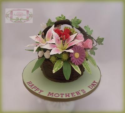Mothers Day Flowers & Weave - Cake by Terri