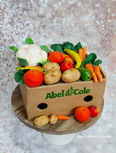 Fruit & Veg box Cake - Cake by Anna's World of Sweets 