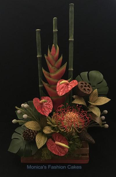 Handmade Flowers  - Cake by Monica's Fashion Cakes 