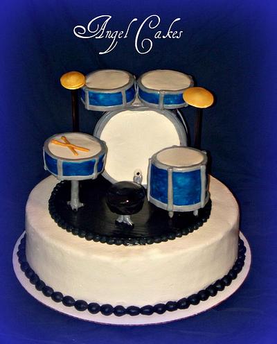 Drum Cake - Cake by Angel Rushing
