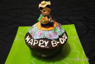 giant cupcake with cute boy - Cake by fantasticake by mihyun
