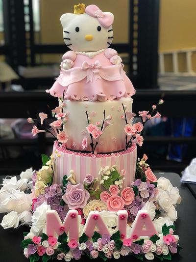 Hello Kitty Garden Theme - Cake by Phey