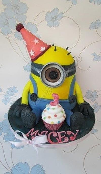 Happy 3rd Birthday Minion - Cake by The Annie Grace Bakery