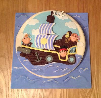 Jake and the Neverland Pirates birthday cake - Cake by Sarah's Crafty Cakes