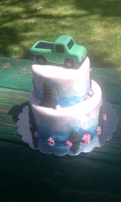 Mountain Cake - Cake by CakeEnvy