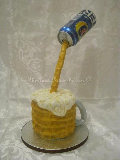 'Pour Yourself a Beer' Birthday Cake - Cake by The Annie Grace Bakery