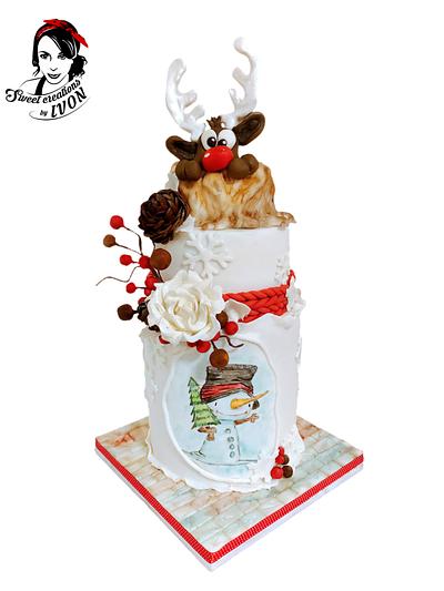 Christmas Reindeer - Cake by Ivon