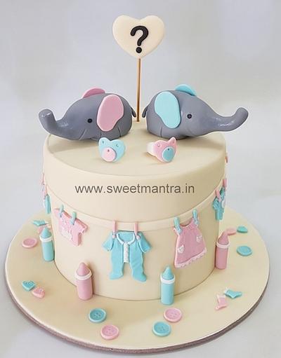 Baby Shower clothes cake - Cake by Sweet Mantra Homemade Customized Cakes Pune