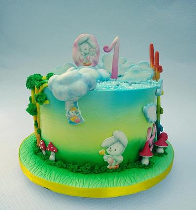 Bunnies - Cake by Dari Karafizieva