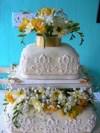 Mam & Dad's Golden wedding cake - Cake by Anita's Cakes