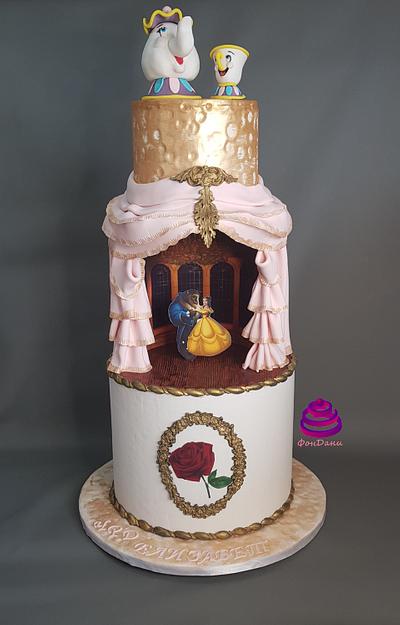 Beauty and the Beast cake - Cake by Ladybug0805