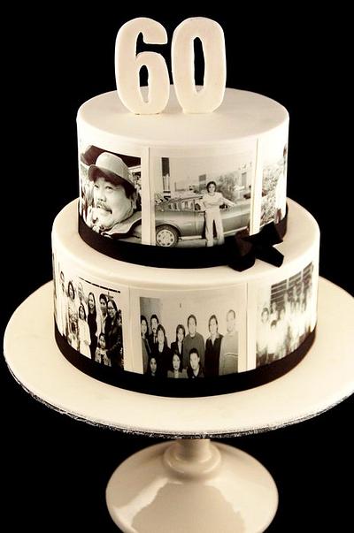 60th Birthday Cake - Photo Cake - Cake by Zelicious