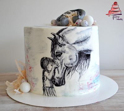 Horse love cake  - Cake by Krisztina Szalaba