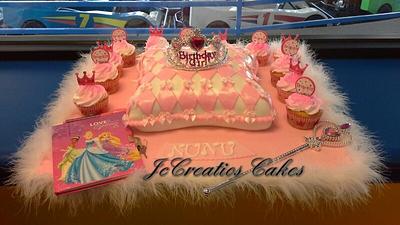 princess cake and cupcakes!! - Cake by jccreations cakes