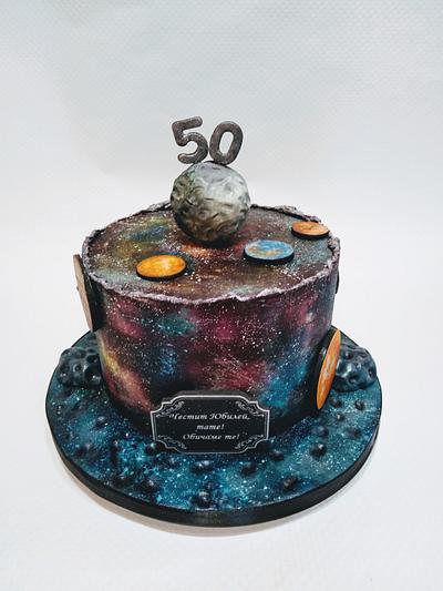 Moon and space - Cake by Dari Karafizieva