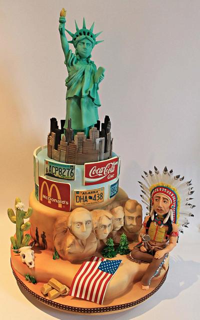 U.S.A. Cake  - Cake by Sabrina Di Clemente