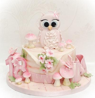 Cute Owl cake - Cake by Samantha's Cake Design