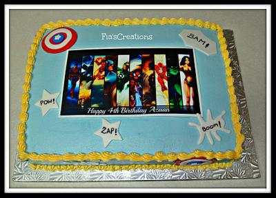 Super Hero Cake - Cake by FiasCreations