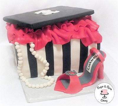 Chanel Shoe Box Cake - Cake by Mandy
