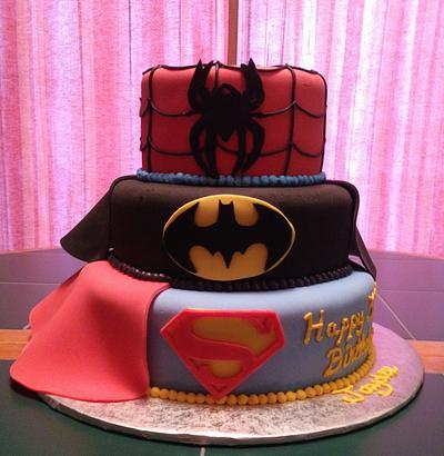 Superheros - Cake by Cathy Gileza Schatz