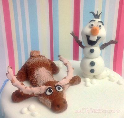 Sven & Olaf - Cake by Fantail Cakes