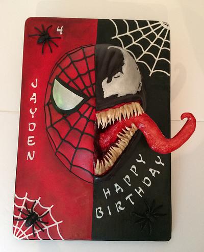 Spiderman venom cake - Cake by The Cake Mamba