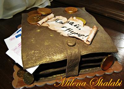 wallet cake - Cake by Milena Shalabi