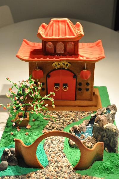 Chinese Garden Gingerbread house - Cake by Svetlana Petrova
