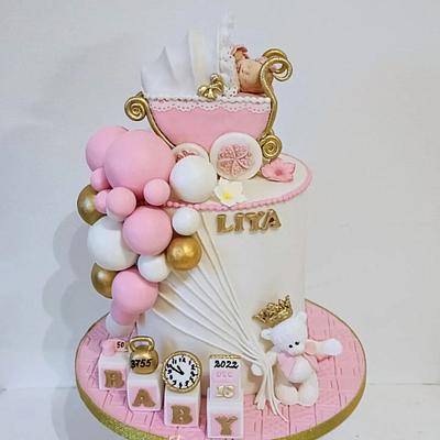 Welcome Liya / baby shower cake  - Cake by Julieta