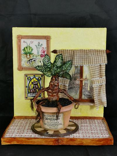 Harry Potter-Magical Cake Collaboration-Mandrake - Cake by Topping Queen by Diana Adler
