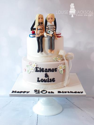 40th Character Cake - Cake by Louise Jackson Cake Design