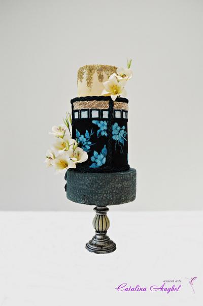 Carnival Cakers collaboration- Mardi Gras themed wedding cake - Cake by Catalina Anghel azúcar'arte