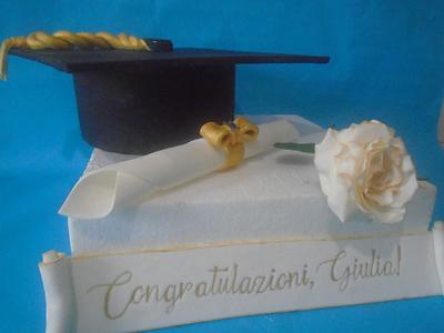 Graduation  cake topper - Cake by Torturicupasiune