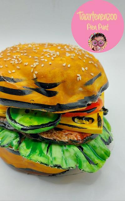 3d Hamburger cake - Cake by Pien Punt