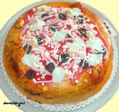 PIZZA CAKE - Cake by sweetsugar
