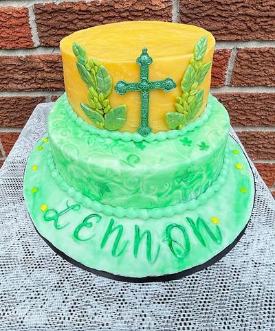 First Holy Communion Cake - Cake by June ("Clarky's Cakes")