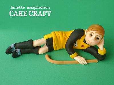 Sports figure - Cake by Janette MacPherson Cake Craft