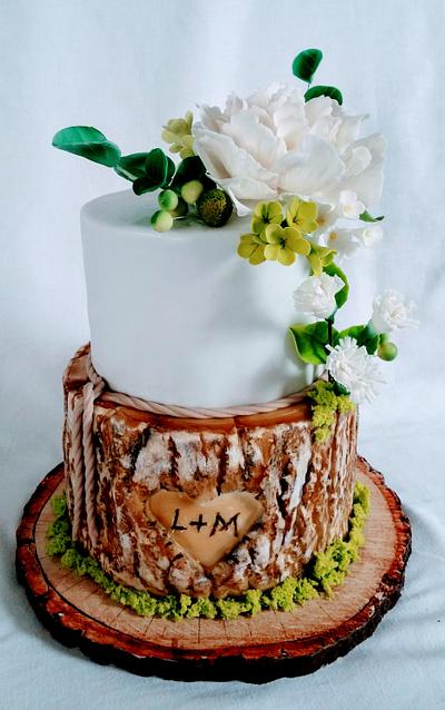 Wedding rustical - Cake by alenascakes