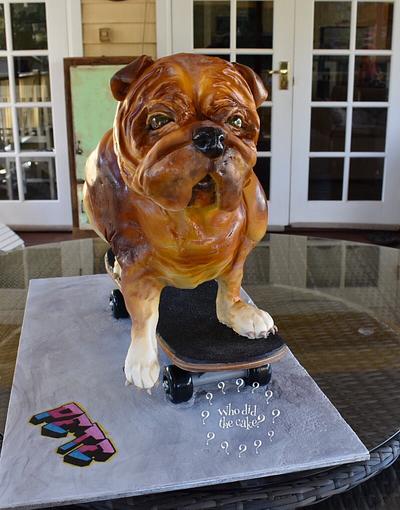 Skater dog - Cake by Who did the cake (Helen Wilkinson)