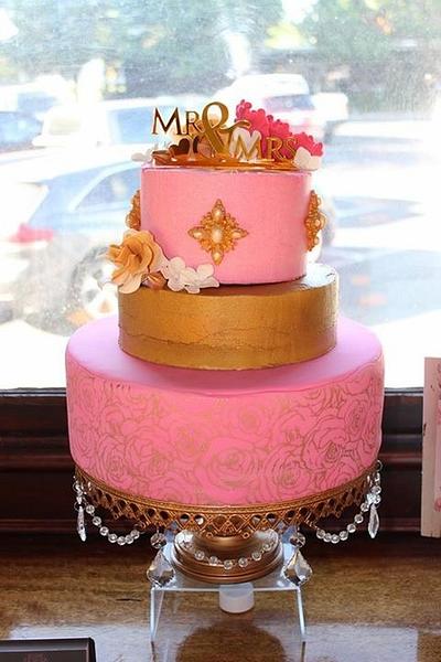 My first wedding cake - Cake by Pipe Dream Cupcakery