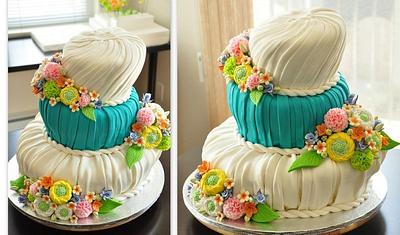 Spring Wedding  - Cake by MyTeaCakes