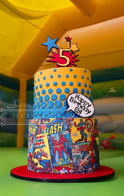 Superhero comic book cake - Cake by 21 Cake Lane