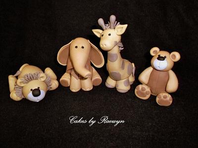 Baby Animal Figurines - Cake by Raewyn Read Cake Design