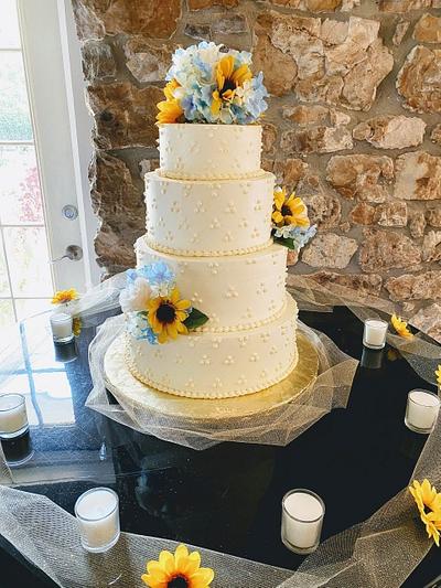 Buttercream wedding cake - Cake by PeggyT