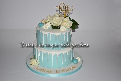 Tiffany colour drip cake - Cake by Daria Albanese