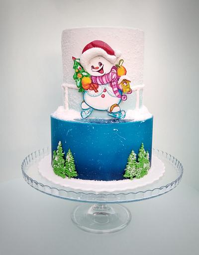 Snowman - Cake by Dari Karafizieva