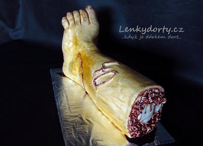 Cake foot for doctor - Cake by Lenkydorty