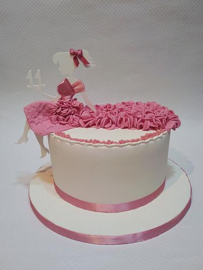Girl in pink - Cake by Dari Karafizieva