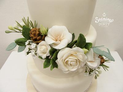 winter wedding cake - Cake by Stániny dorty
